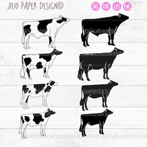 Holsteinko SVG, Ko svg, Boskapsutställning svg, Mjölkko svg bunt, liten kommersiell licens ingår