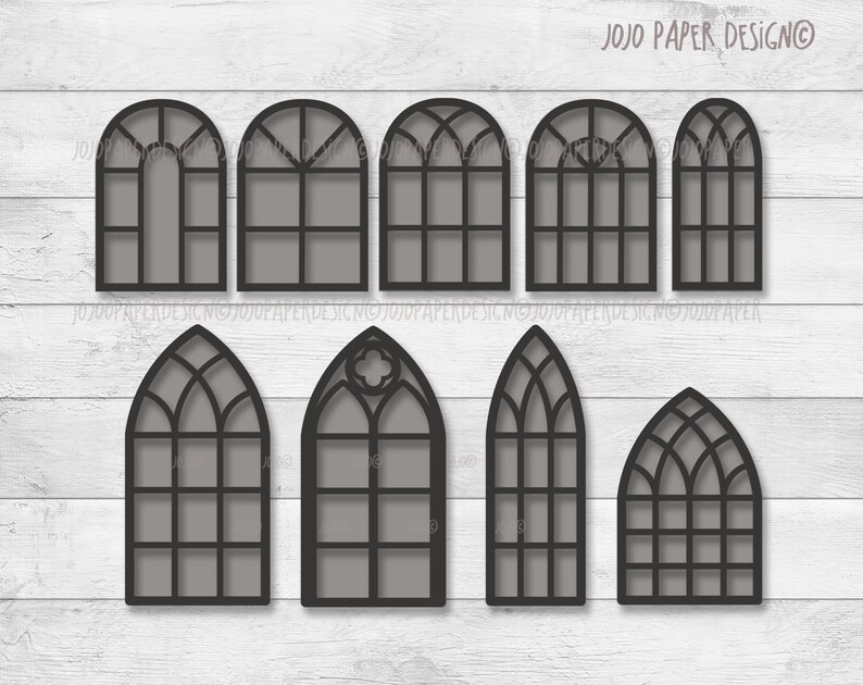 Arch window svg halfround window svg with matching etsy