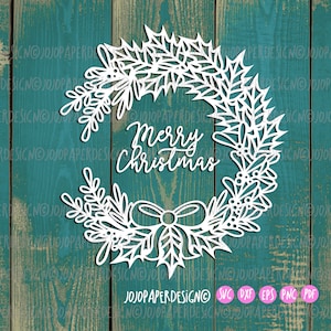 Guirlanda de Natal de fazenda SVG, guirlanda de Feliz Natal Svg para criar janela de Natal, decoração de janela de Feliz Natal svg