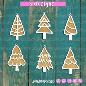 Christmas tree decoration SVG , Christmas tree ornaments svg bundle for laser cutting, pine tree decoration cut file-with commercial license