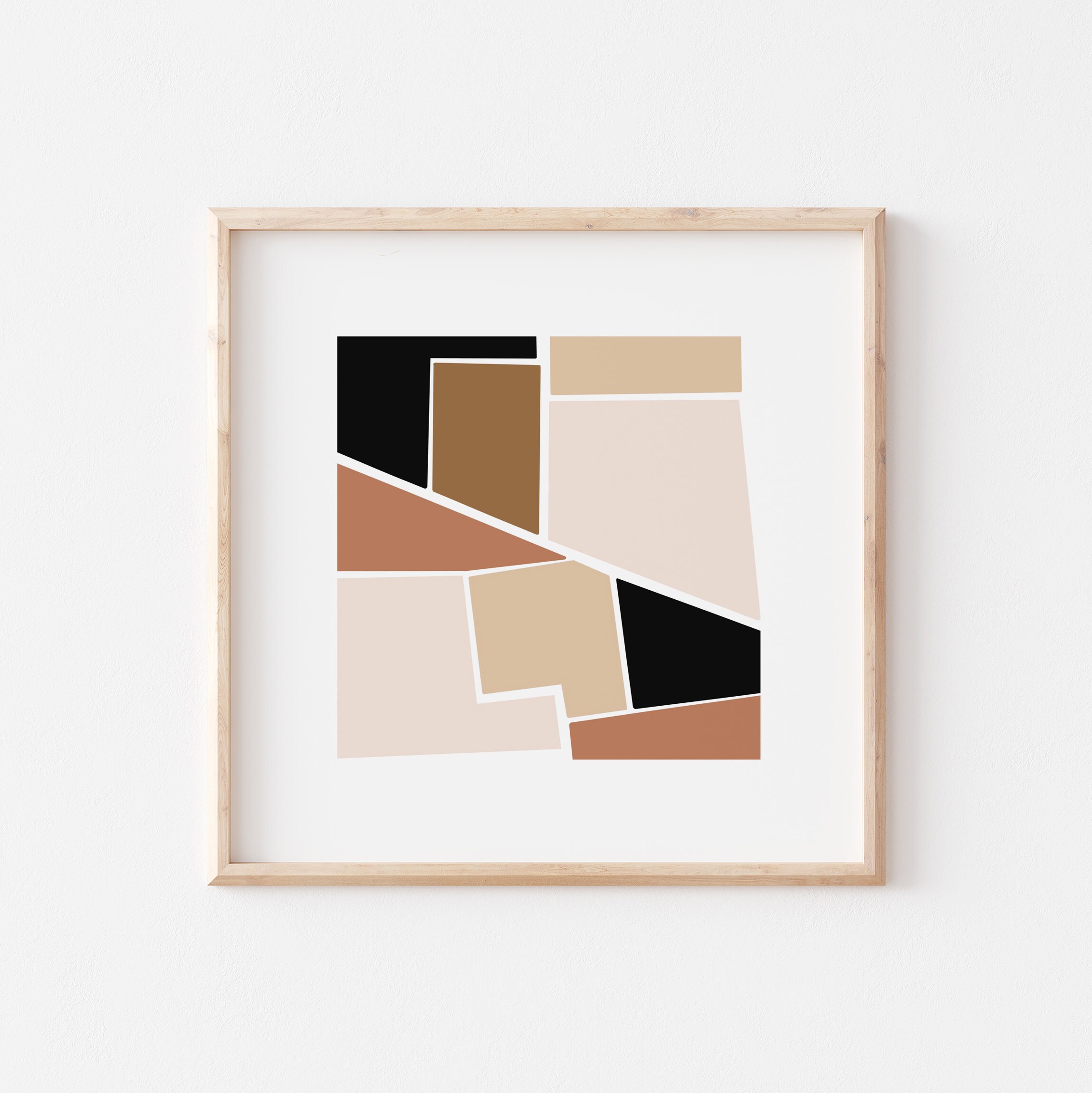 Corktown Detroit, MI Map Art / Digital Download / Color Block Map / Printable Wall Art / Metro ...