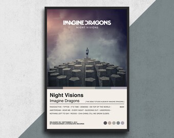 Imagine Dragons Poster Etsy Imagine Dragons Poster Etsy