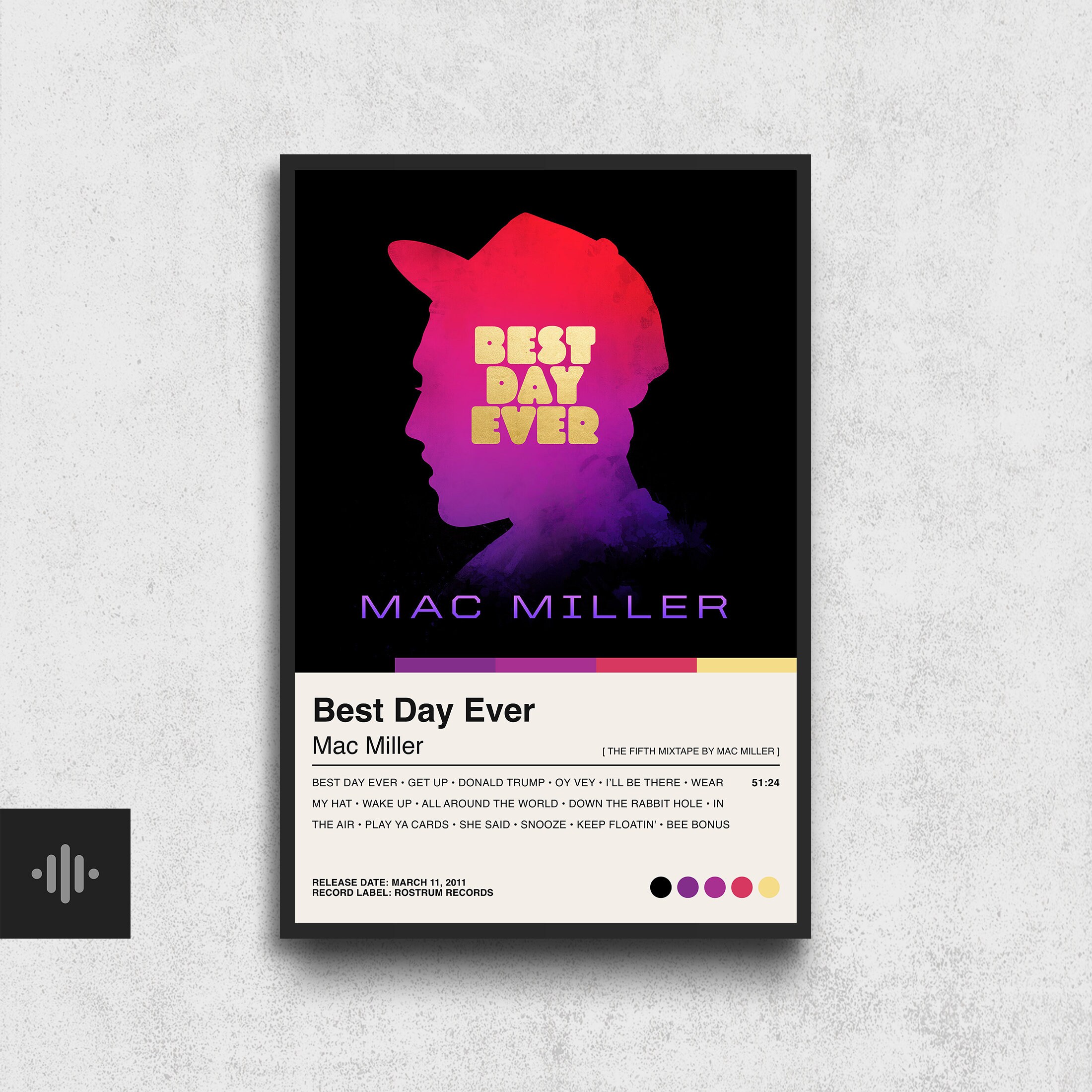 Mac Miller Poster Best Day Ever
