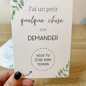 Carte à gratter / mariage / demande de témoin / demande de demoiselle d'honneur / surprise / cadeau