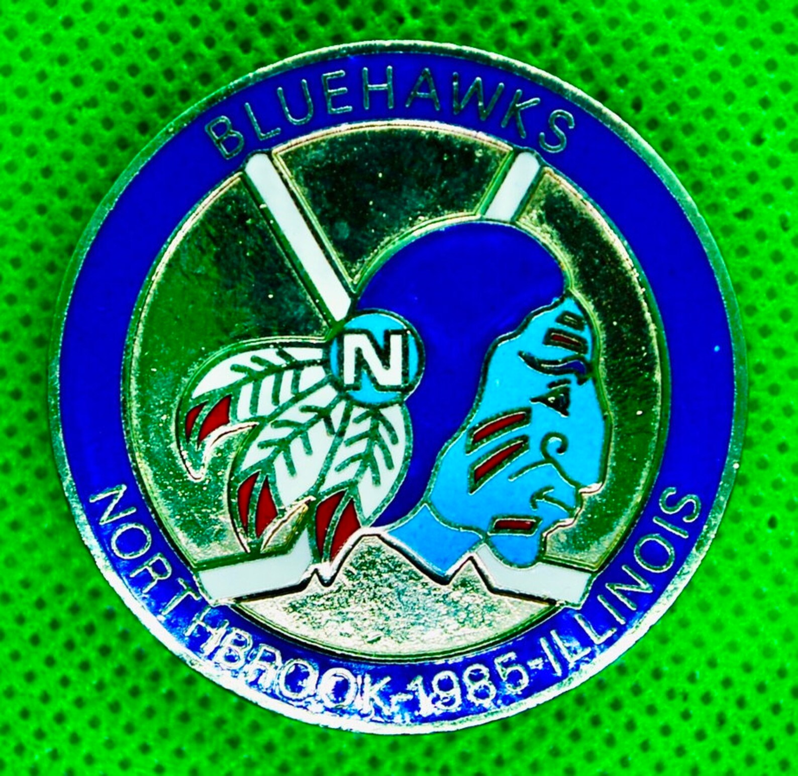 Vintage Youth Hockey Pin Etsy