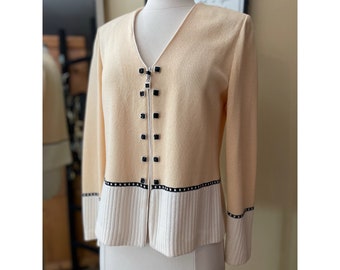 St. John Evening by Marie Gray Suit Jacket Sweater Paillette
