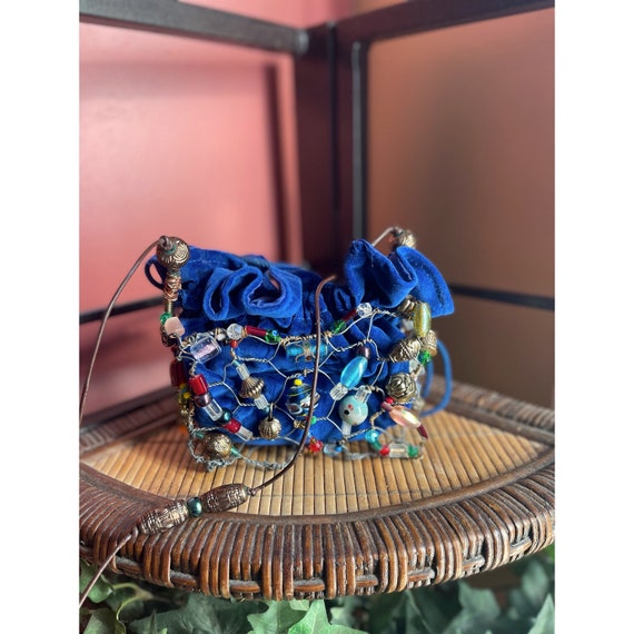 Unique beaded wired purse