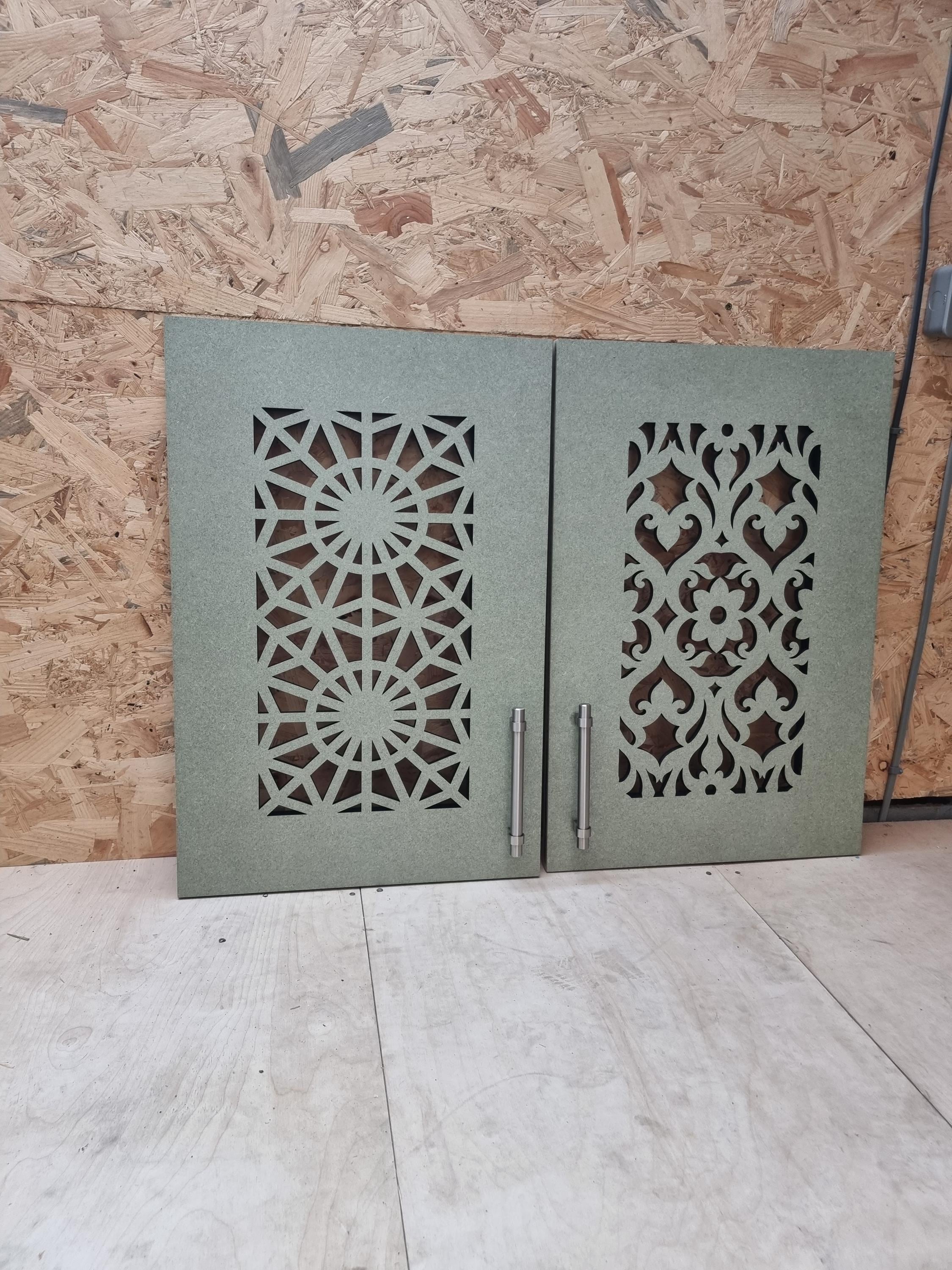 Custom Fretwork Cabinet Doors, Laser Cut Wood - Etsy UK