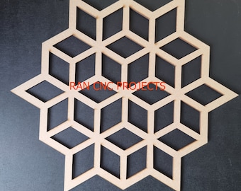 Wooden Wall Panels, Fretwork Panel, Decorative Screens, Radiator Grill,Wall Decor,Moroccan Lattice, Geometric Panels, Lasercut,Wall Art