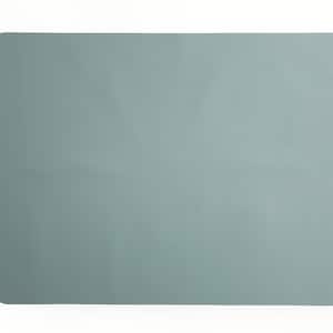 May include: A light blue rectangular silicone placemat.
