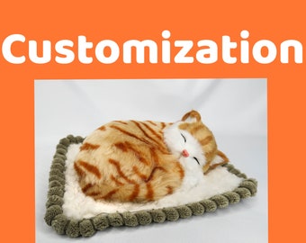 Personaliza figuras realistas de gatitos de gato / Personaliza la estatuilla realista del gato / Regalo del amante del gato / Regalo conmemorativo del gato