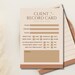 Spray Tanning Client Record Card 5x7 Spray Tan Artist - Etsy