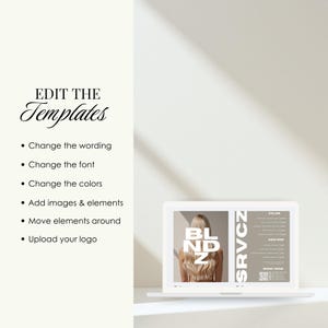 Blonde Specialist Price List Template | Printable Salon Pricing Menu | Hair Salon Marketing | Editable Templates image 6