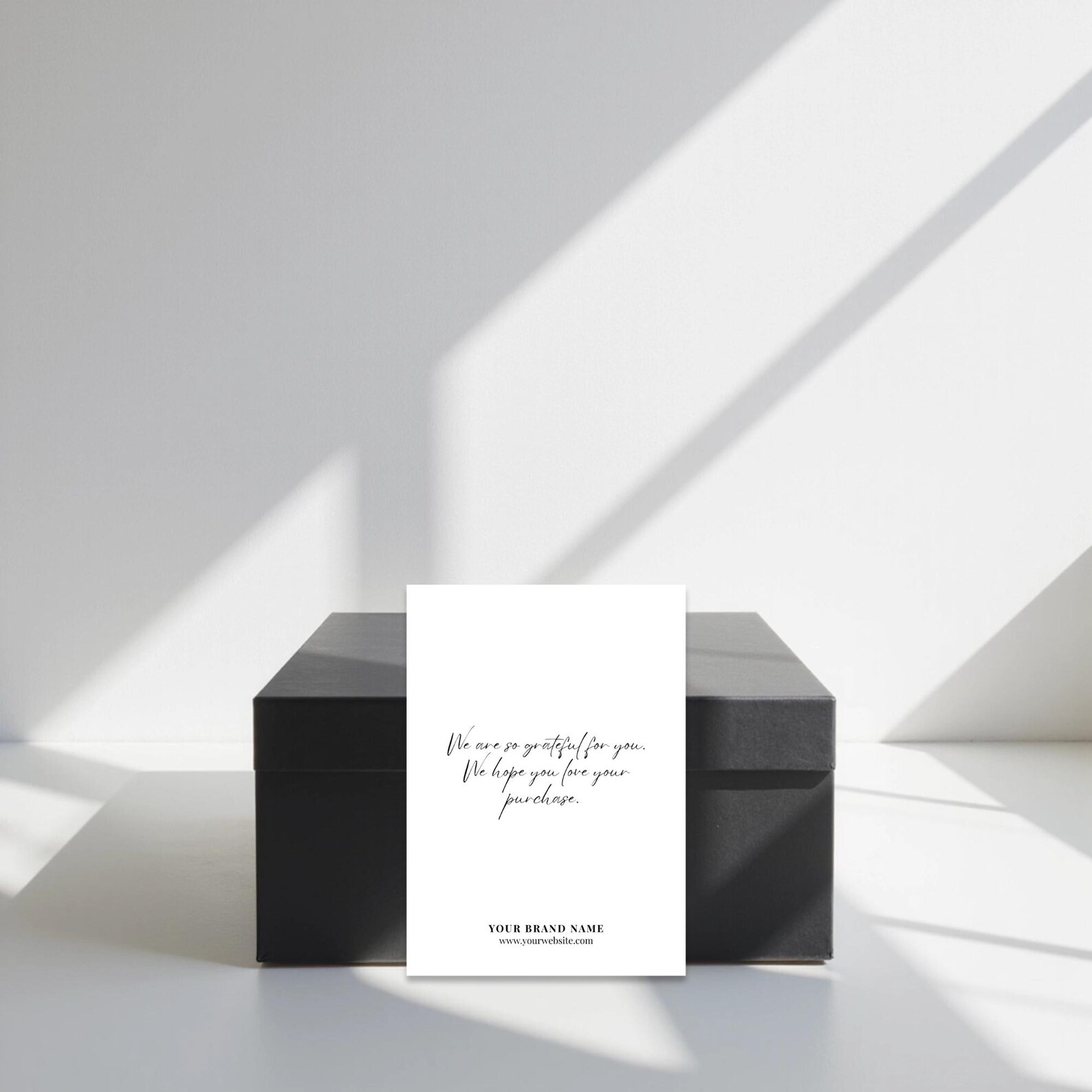 Minimalist Order Insert Card | Package Insert | Order Review Card ...