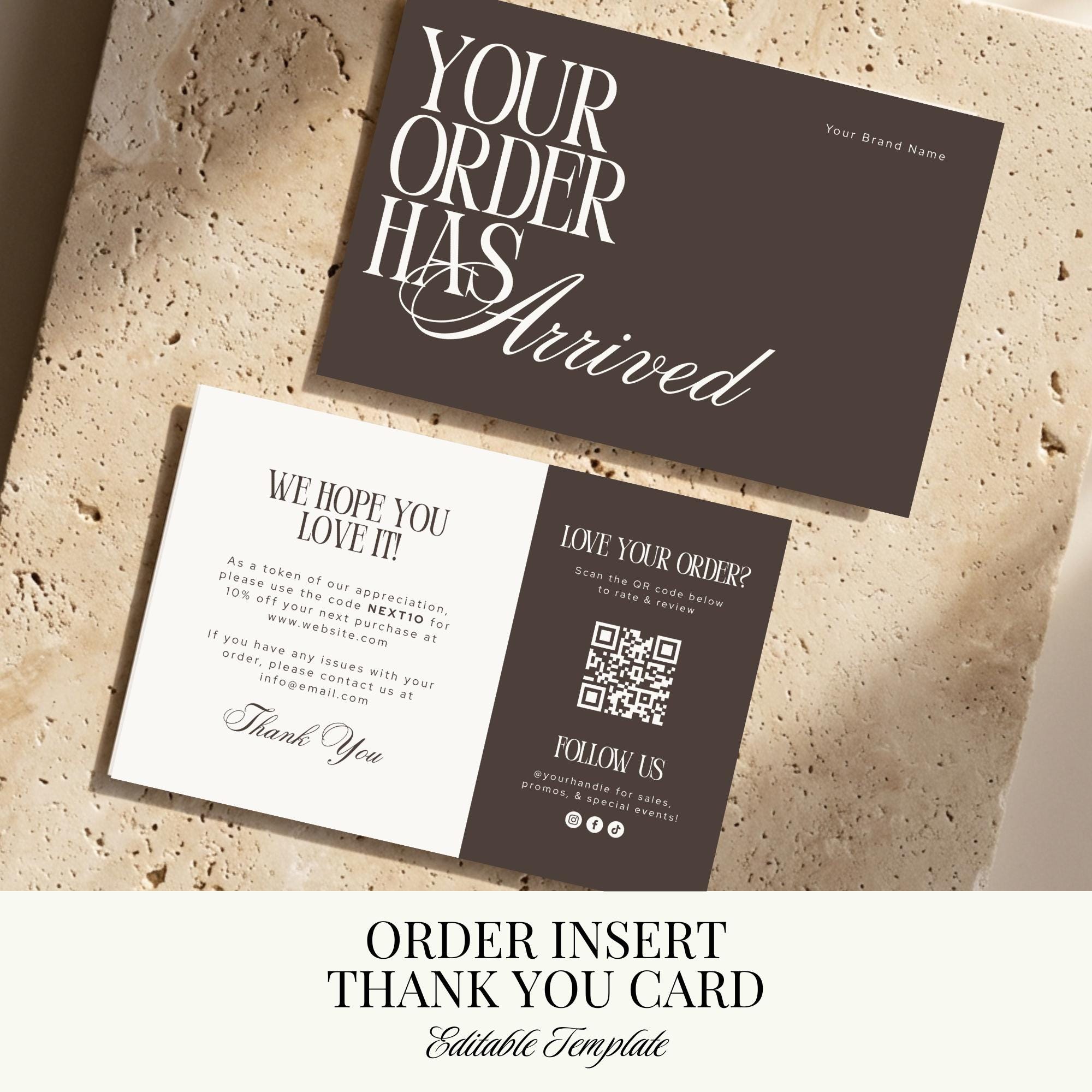 Thank you for your purchase cards - Etsy 日本