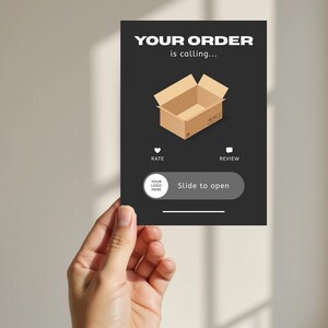 Order Calling Thank You Card | Package Insert | Order Insert Card ...