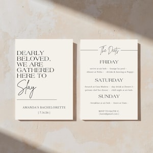 Stilvolle Bachelorette Einladung Vorlage | Minimal anspruchsvoller Einladen Design | Lustige Bachelorette | Henne tun Einladung | Bearbeitbare Vorlage