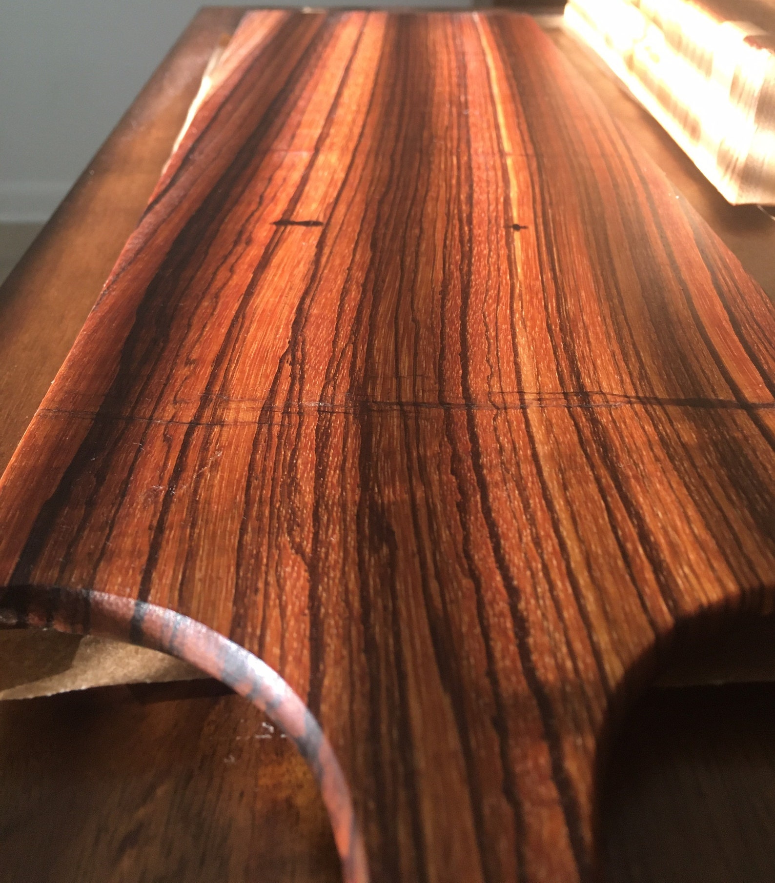 Exotic West African Zebra Wood Charcuterie board or Serving Etsy