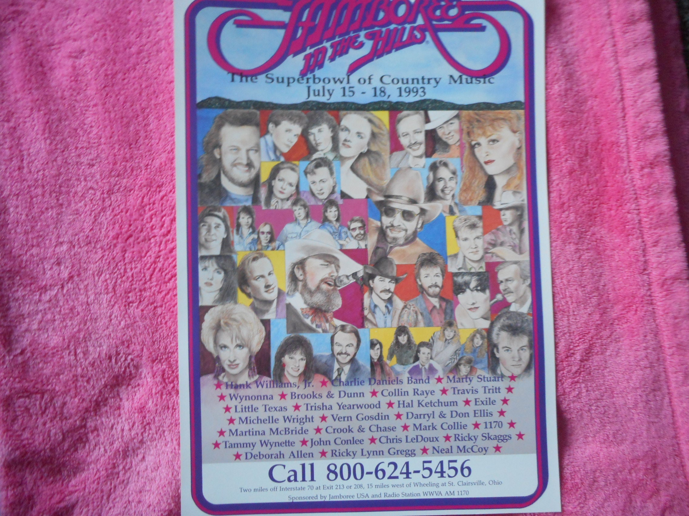 JAMBOREE IN THE hills promotional poster july 1518 1993 st. Etsy