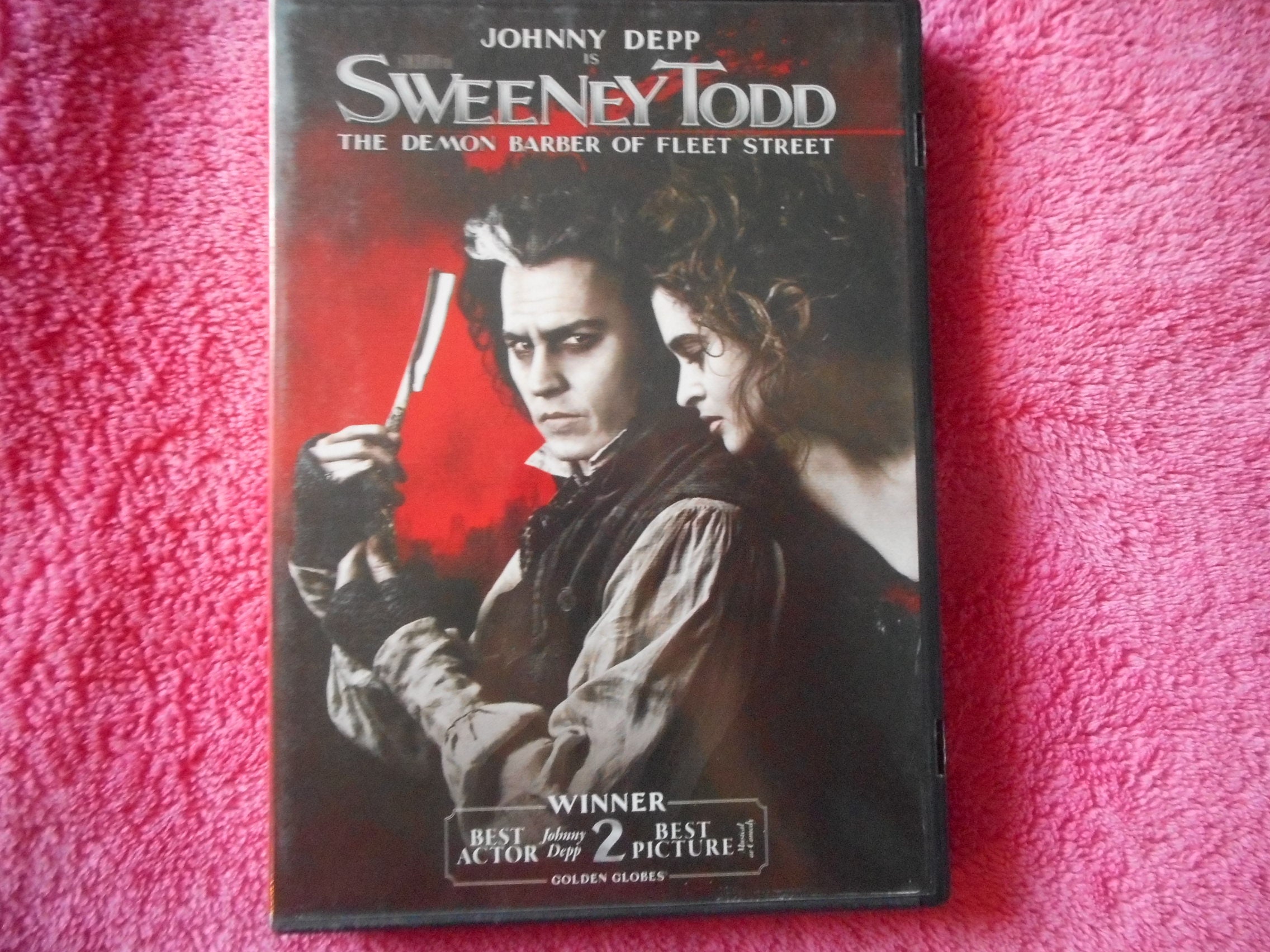 SWEENEY TODD DVD J2007 Johnny Depp Tim Burton John Logan Hugh Etsy