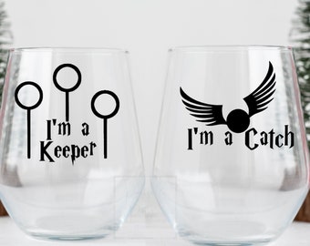 HP inspired. Wizard wine glass.