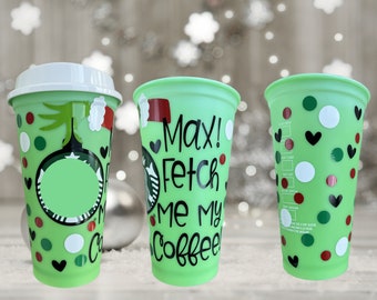 Grinch Christmas Color Changing Coffee Cup: Winter Travel Tumbler