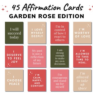 Printable Affirmation Cards | Daily Affirmation Cards | Positive Affirmation Cards