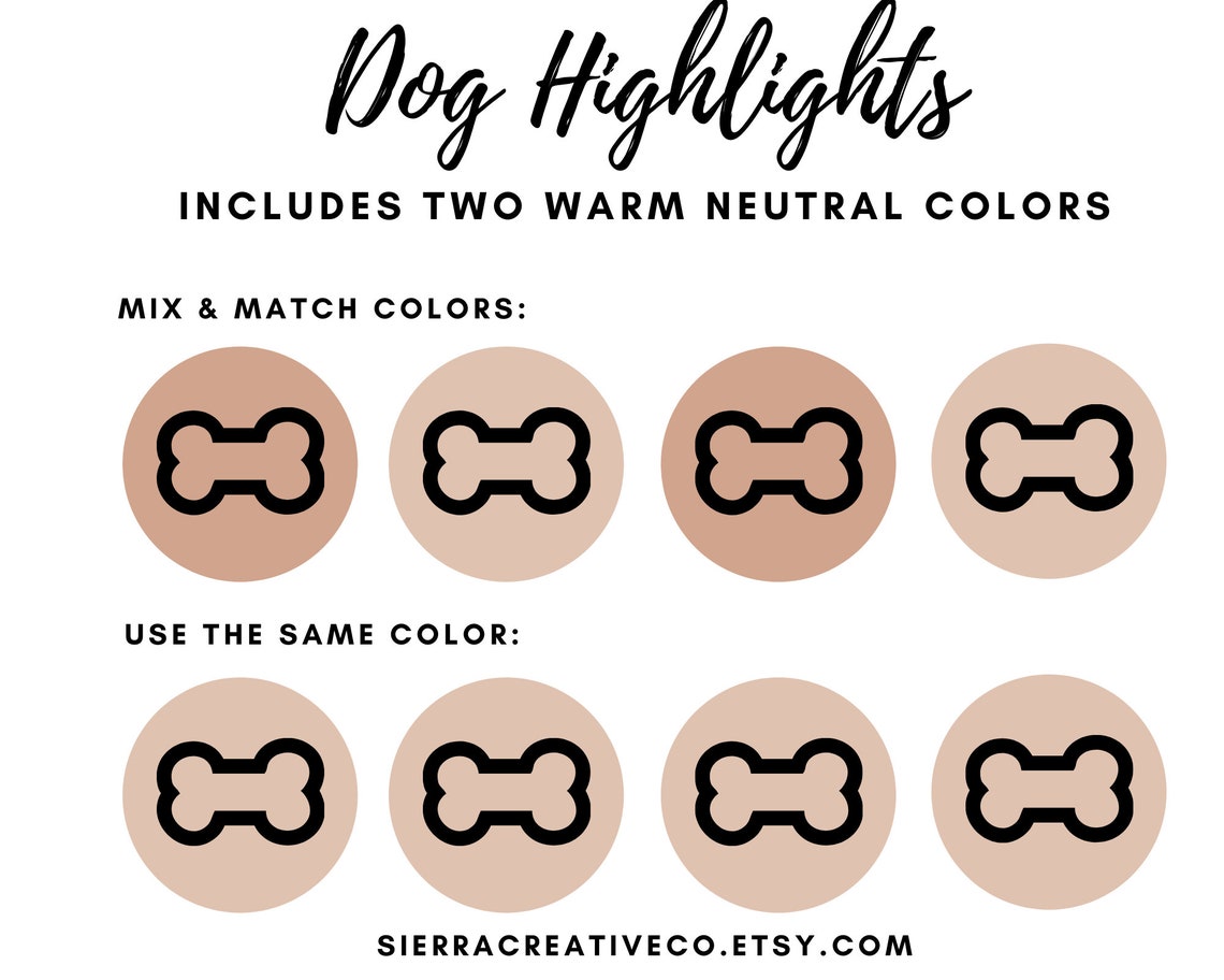 Dog Instagram Story Highlight in Warm Neutrals, Dog Instagram Icons, Dog Instagram Highlight