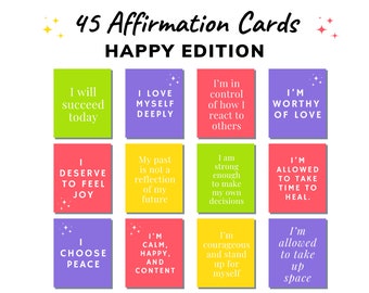 Positive Affirmation Cards | Printable Affirmation Cards | Daily Affirmation Cards