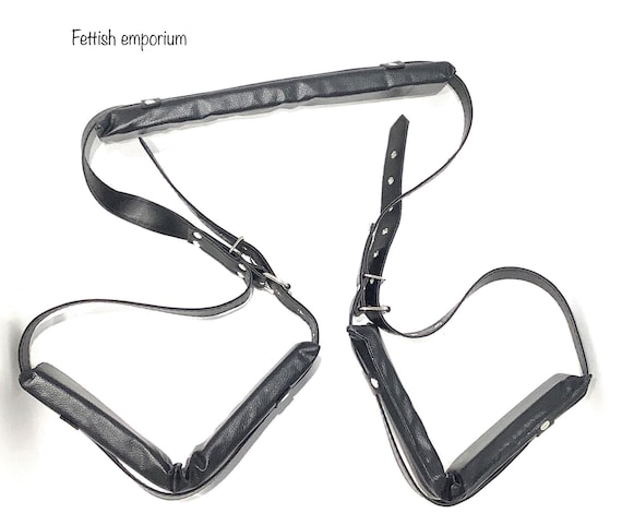 BDSM open Leg bondage harness SM Sex toy slave thigh restraint sex posture sling leg restraint kink toy sub open leg bondage harness