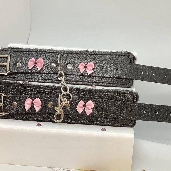 Set De Manchettes En Cuir Pour Poignets/chevilles - Bondage/BDSM Adulte - Neuf