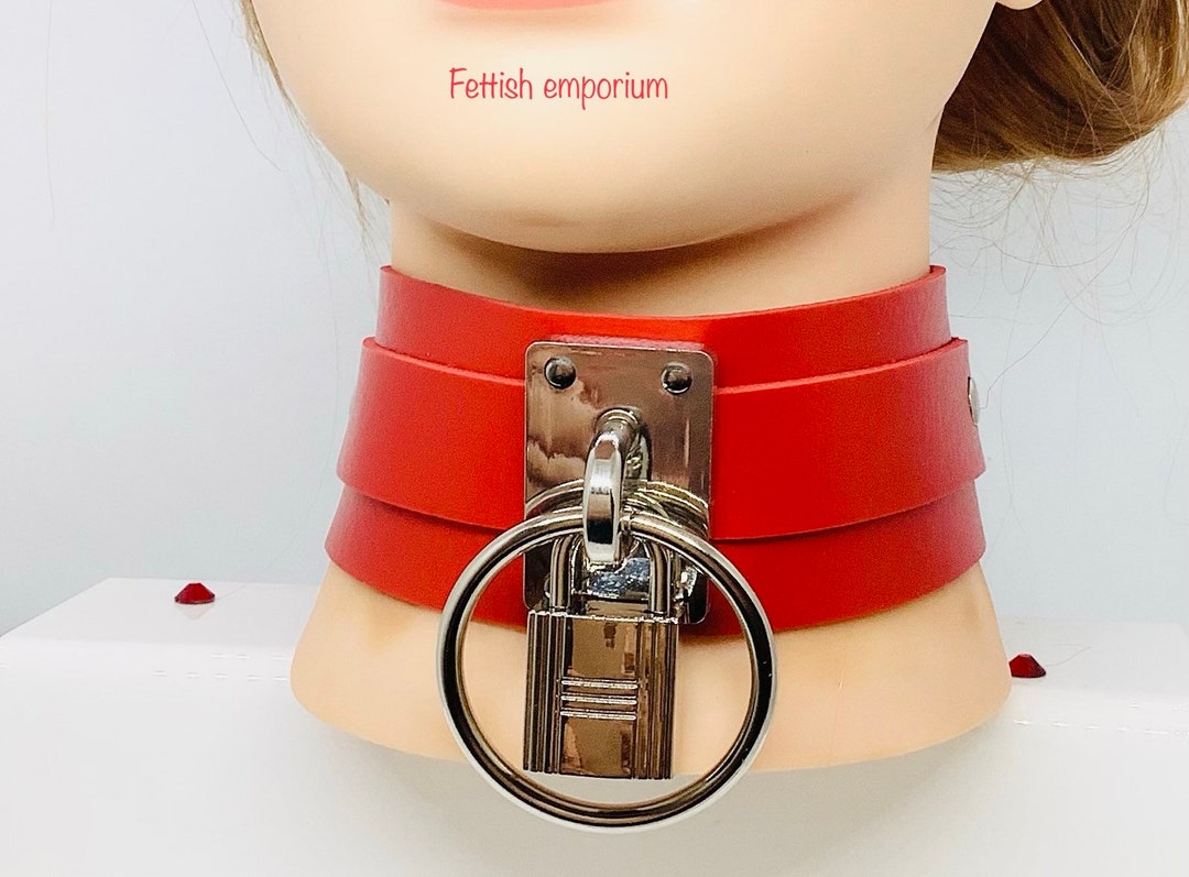 BDSM Collar Padlock Bondage Kit Neck Cuff Slave Utility Choker Sissy ...