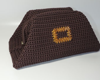 Click clack crochet bag, Pouch, clutch, clutch bag, Venetian bag, handmade, crochet, crochet bag, bag, sac à main