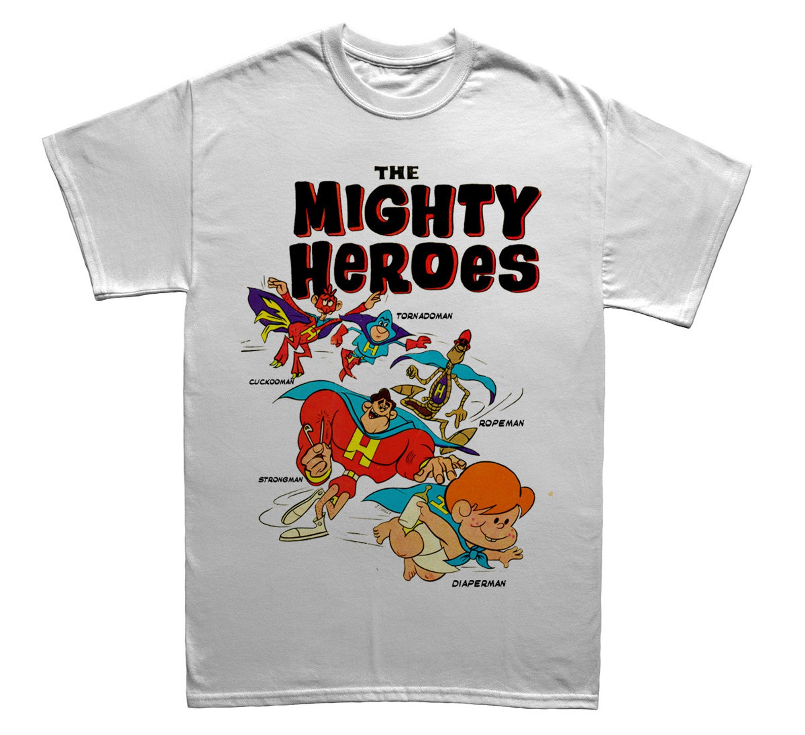 The Mighty Heroes Classic Poster T-shirt | Etsy