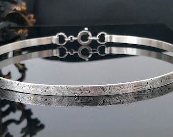 COLLAR HALSKETTE, Sterling Silber Choker / Unisex /