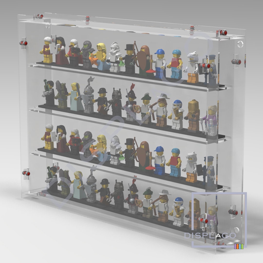 Vitrine sur mesure pour 228 figurines LEGO  Vitrine pour figurine, Vitrine  lego, Figurine lego