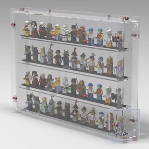 48/60/100  LEGO® minifigures display case. Show case. Wall mounted. Display case for LEGO®. Display case.