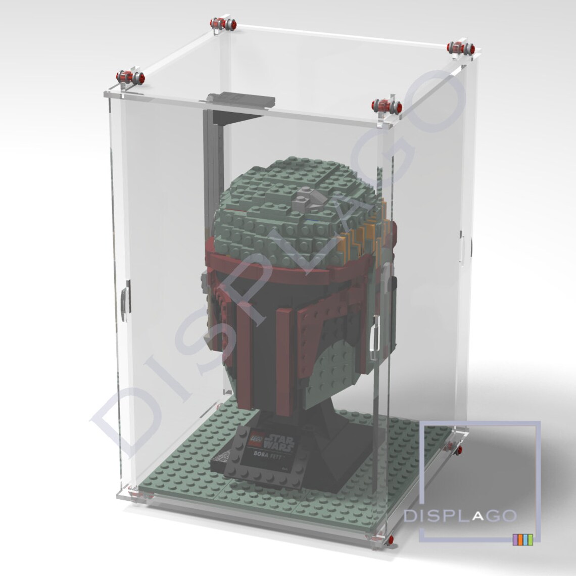 Display Case for LEGO® Bobba Fett™ Helmet 75277. Display Case for LEGO