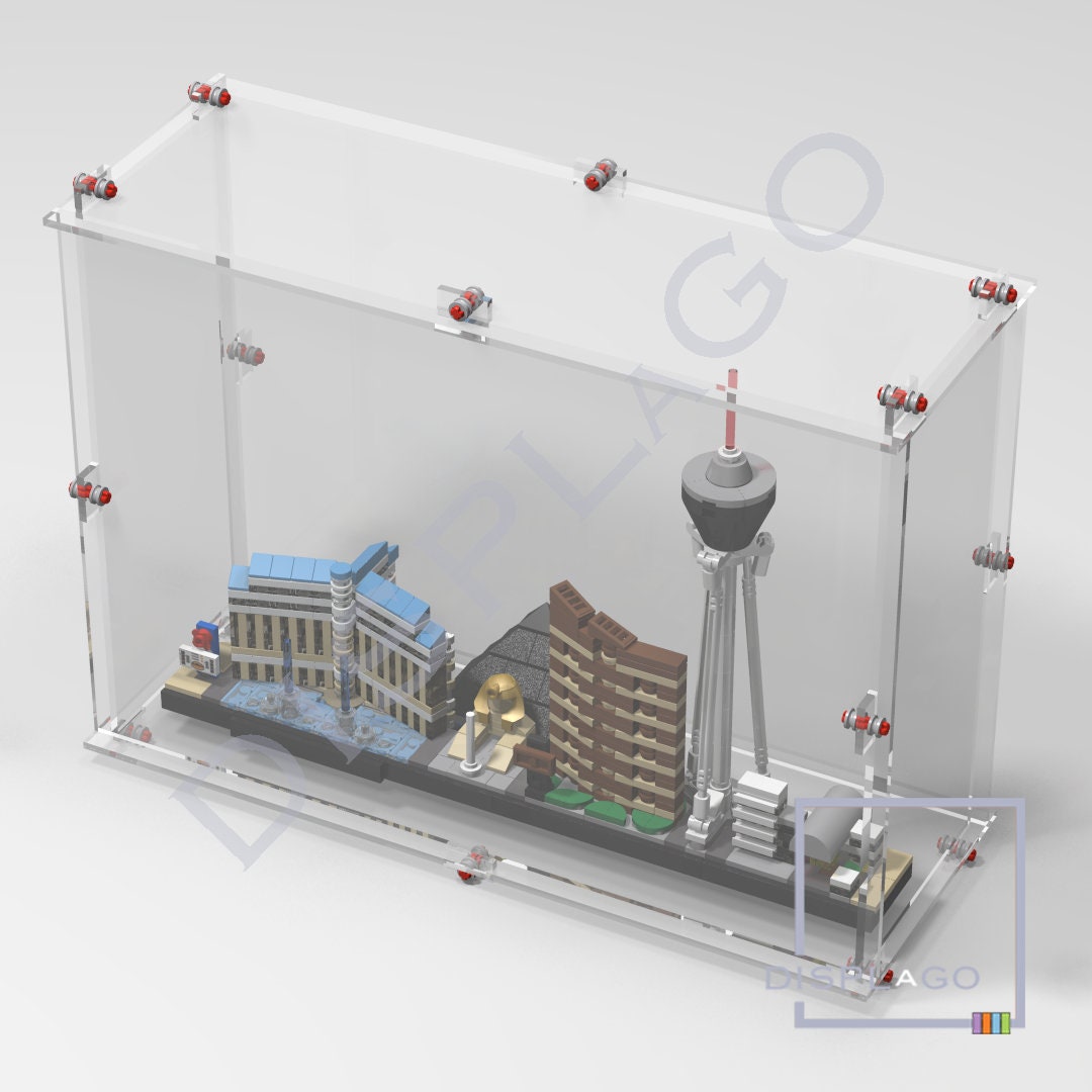 Display Case for LEGO® Architecture: Las Vegas Skyline (21047