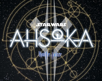 AHSOKA - sterrenkaart-logo codenaam FULCRUM - S tar Wars digitaal bestand BUNDEL - svg png psd ai - directe download van hoge kwaliteit voor prints en stickers