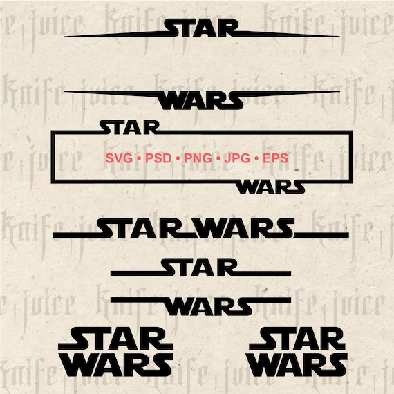Star Wars Borders - Digital File Bundle SVG PNG PSD - High Quality - Instant Download for Vinyl, Laser Cutting, Prints, Precise Decals, Art