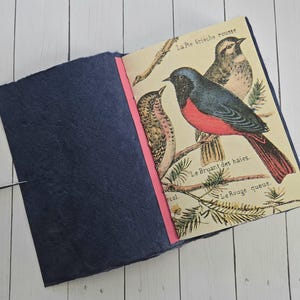 Blank Journal or Book for Writing, Drawing, Sketching or Travel Diary, Heavily Textured Paper Cover, 6.5 &quot;H x 4.5&quot;W, 48 Pgs for Dry Media
