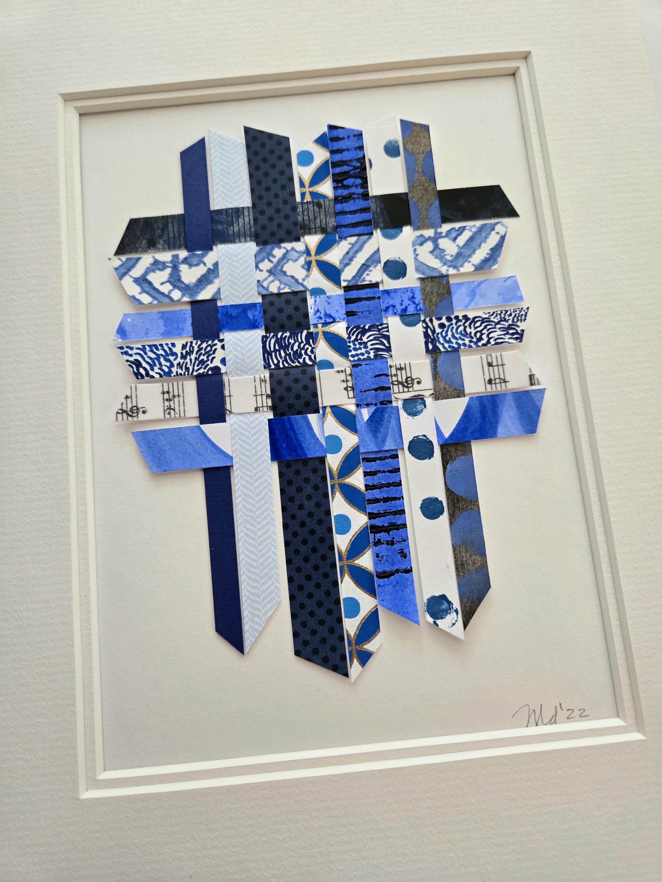 Wall Decor, Woven Paper Wall Art, Paper Weaving Artwork, Mixed Media ...