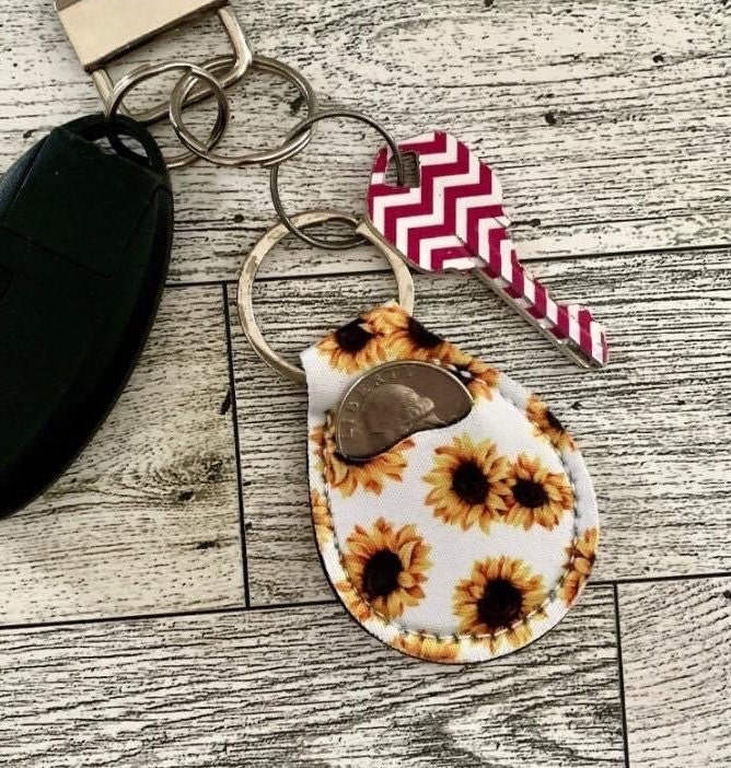 Quarter Key Chain Quarter Holder Keychain, Quarter Keeper Keychain, Coin Holder Keychain ...