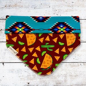 Tacos Bandana, Taco Dog Bandanas, Tacos, Dog Bandanas, Pet Bandanas, Reversible Bandana, Dog Apparel, Pet Apparel, Life's Canopy
