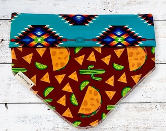 Tacos Bandana, Taco Dog Bandanas, Tacos, Dog Bandanas, Pet Bandanas, Reversible Bandana, Dog Apparel, Pet Apparel, Life's Canopy