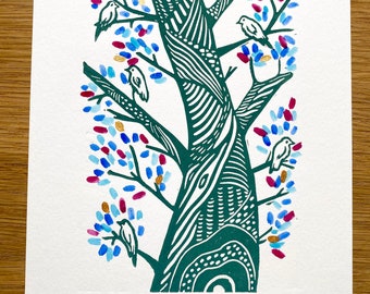 Graphic tree print