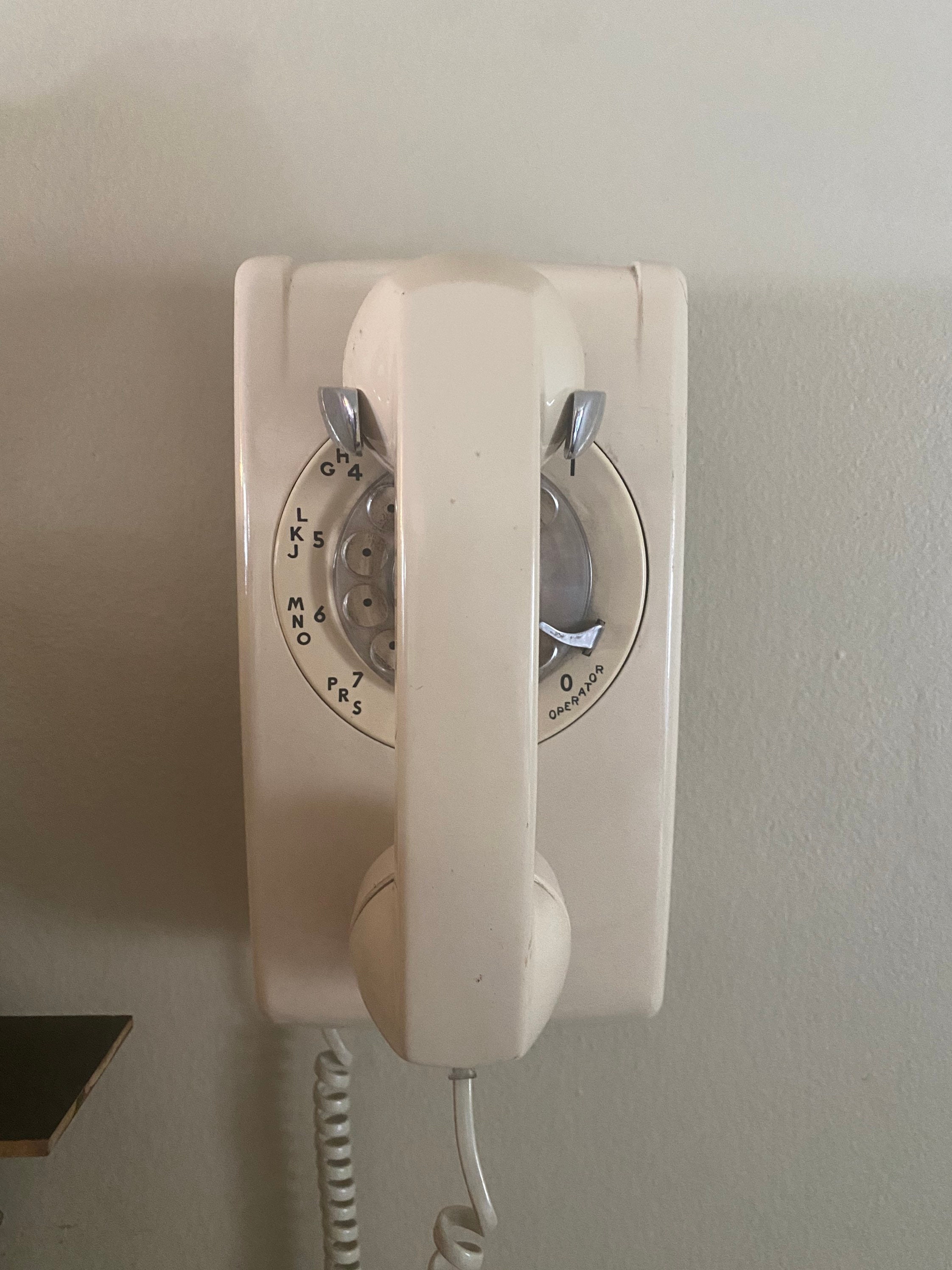 Rotary wall mount phone Etsy