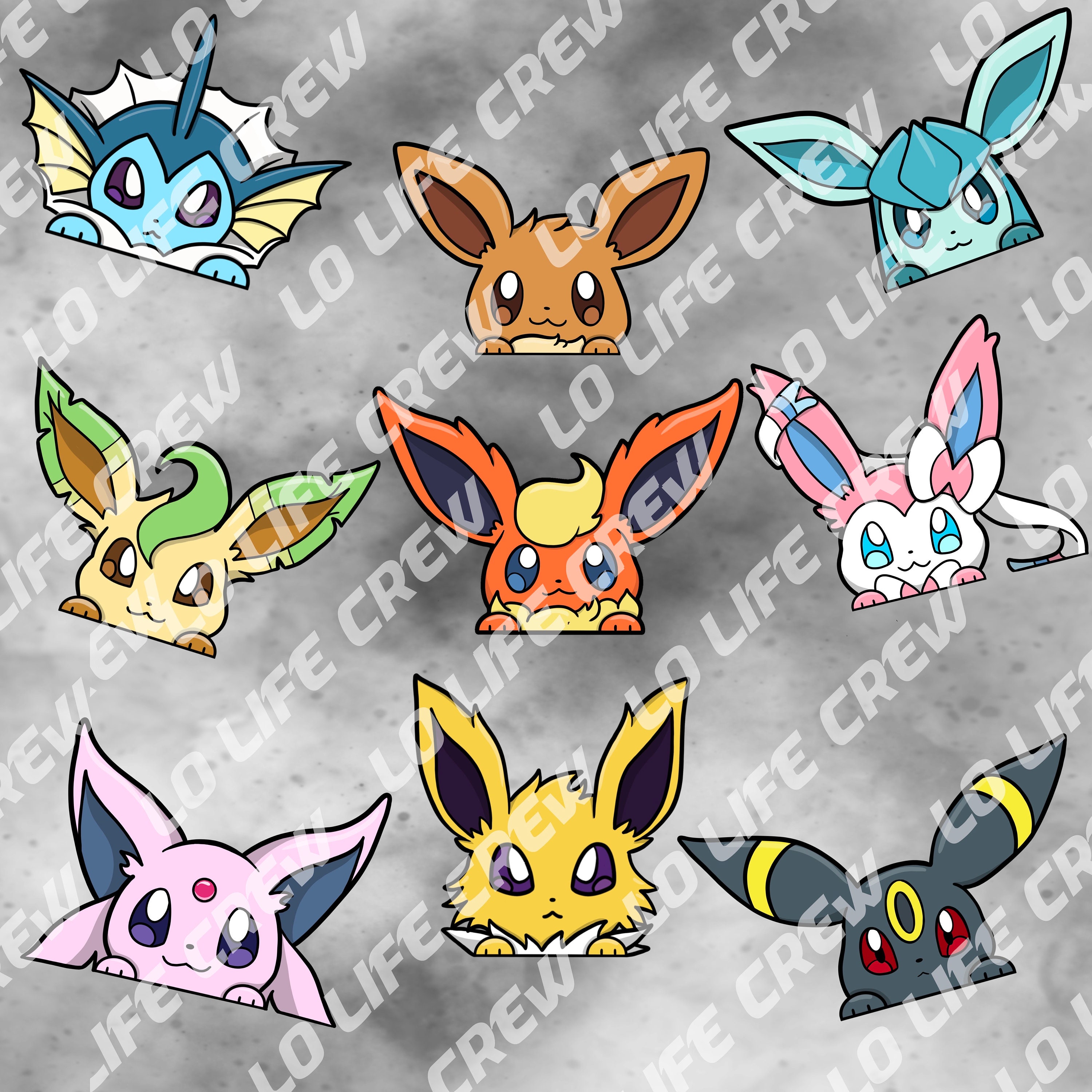 Eevee Evolution Peekers 