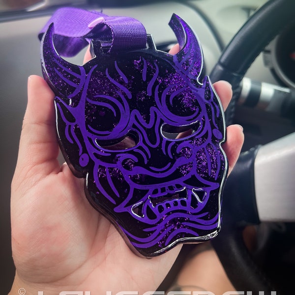 Oni Tsurikawa metalizado negro / morado